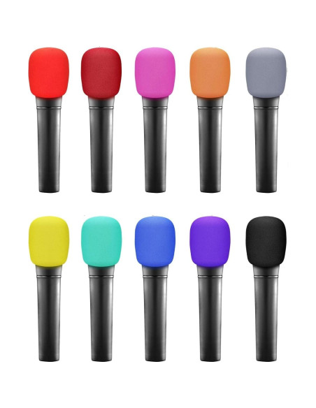 Funda de micrófono Fielect de espuma rosa 62x70mm