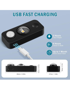 Luz Nocturna LED con Sensor de Movimiento LEDLampsWorld 4 Pzas 2