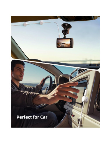 Organizador de Cables INCHOR 8 Pack Adhesivo Blanco