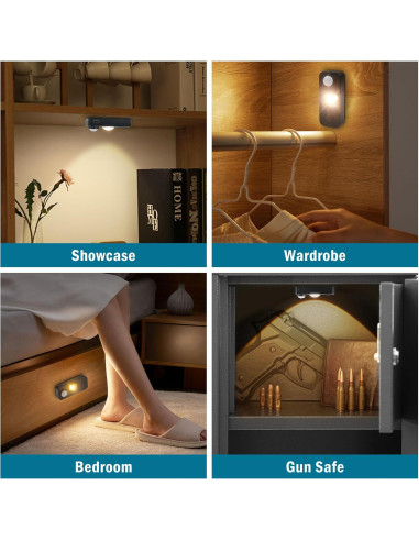 Luz Nocturna LED con Sensor de Movimiento LEDLampsWorld 4 Pzas