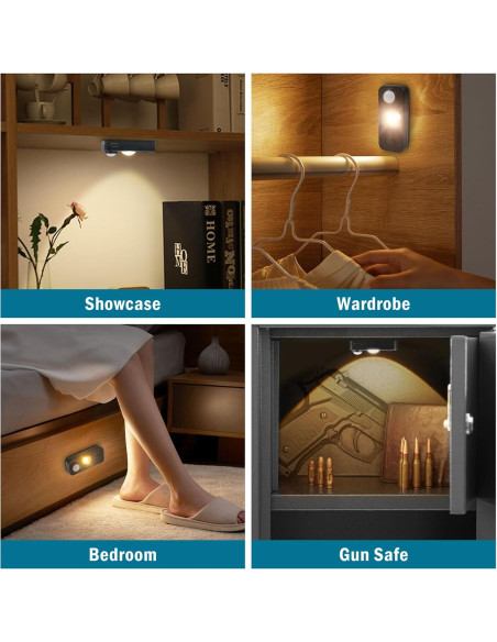 Luz Nocturna LED con Sensor de Movimiento LEDLampsWorld 4 Pzas