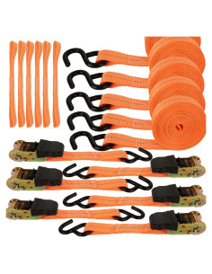 Correas de Trinquete HNBun 6m Naranjas 770kg Resistencia