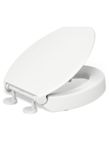 Asiento de Inodoro Elevado KOHLER Hyten 7.62 cm Cierre Suave Blanco