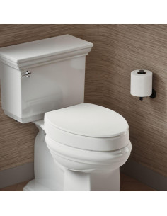 Asiento de Inodoro Elevado KOHLER Hyten 7.62 cm Cierre Suave Blanco 2