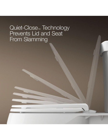 Asiento de Inodoro Elevado KOHLER Hyten 7.62 cm Cierre Suave Blanco