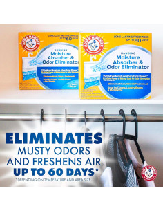 Absorbente de Humedad Arm & Hammer 6 Pzas 456 g Frescura Duradera 2