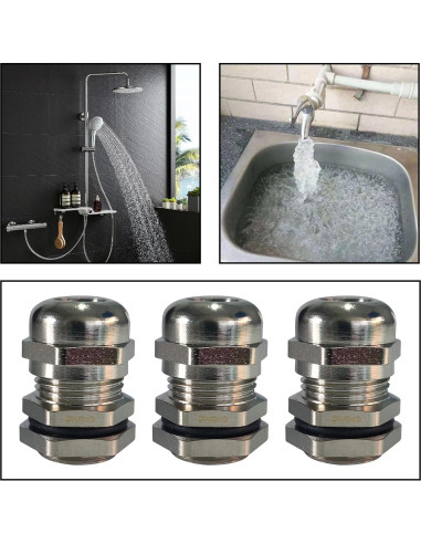 10 Conectores Estancos PG9 Mairuker para Cables 4-8mm