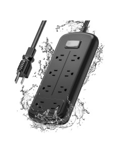 Toma de Corriente Exterior EIGSO IPX6 con 8 Salidas y 1.83m