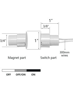 5 Juegos de Contactos Magnéticos DSYBJR para Puertas Blancos 2