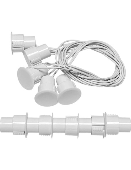 5 Juegos de Contactos Magnéticos DSYBJR para Puertas Blancos