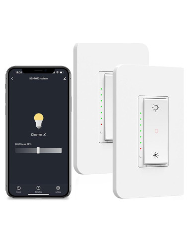 Interruptores Reguladores Inteligentes Milfra 3 Vías Paquete de 2