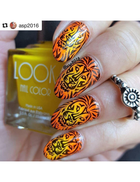 Placa de Estampado de Uñas PUEEN Safari Animal 01 125x65mm