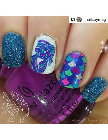 Placa de Estampado de Uñas PUEEN Safari Animal 01 125x65mm