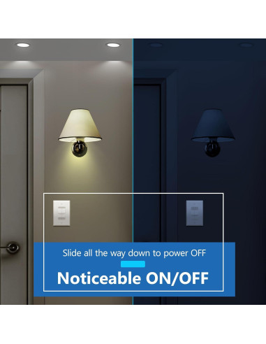 Interruptor Dimerizado Dual LIDER Blanco 400W CFL/LED