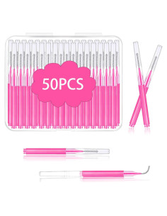 Juego de Brochas Micro para Cejas y Pestañas MAYEEN 50Pcs