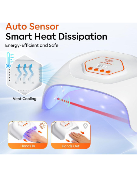 Lámpara de Uñas UV LED Modelones 4 Temporizadores 358g