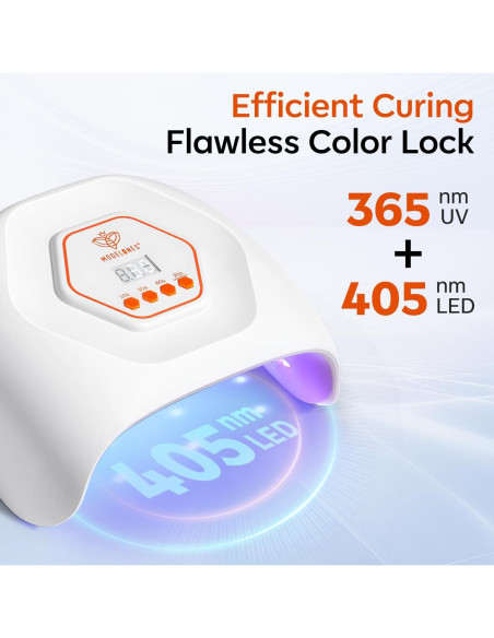 Lámpara de Uñas UV LED Modelones 4 Temporizadores 358g
