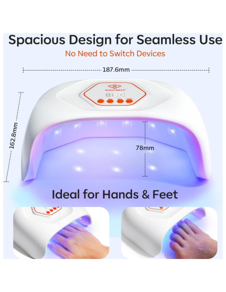 Lámpara de Uñas UV LED Modelones 4 Temporizadores 358g