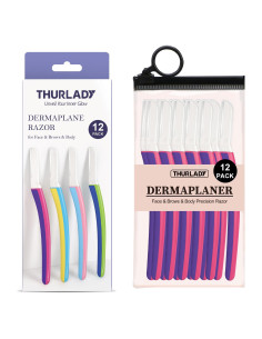 Rasuradora Dermaplane THURLADY para Mujeres - 12 Piezas Fucsia