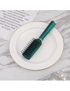 Cepillo Desenredante Antiestático RN BEAUTY Verde 24cm 2