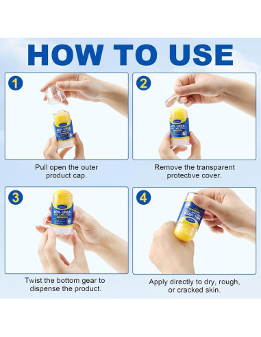 Barra Hidratante para Pies ZIXAOK 60% Urea 2% Ácido Salicílico