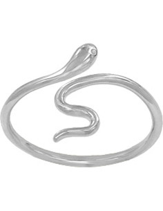 Anillo ajustable de plata esterlina 925 MiYa - Serpiente 2