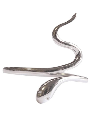 Anillo ajustable de plata esterlina 925 MiYa - Serpiente