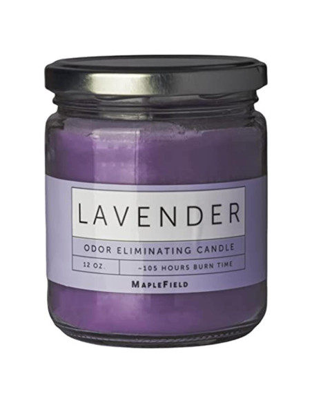 Vela Aromática Eliminadora de Olores Maplefield 340g - Lavanda