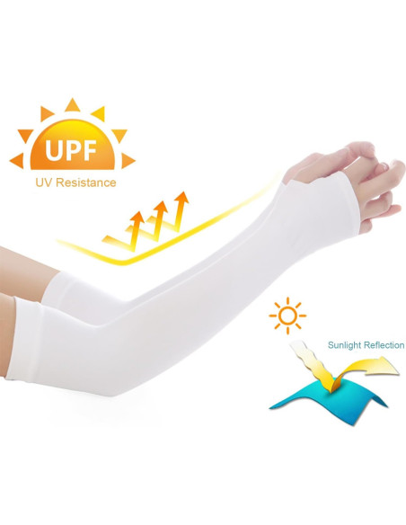 3 Pares de Mangas de Protección Solar y Enfriamiento Unisex