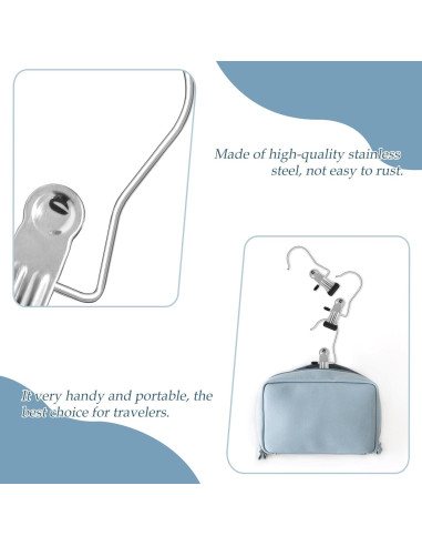 20 Ganchos Colgantes de Acero Inoxidable Quacc 10.4 cm