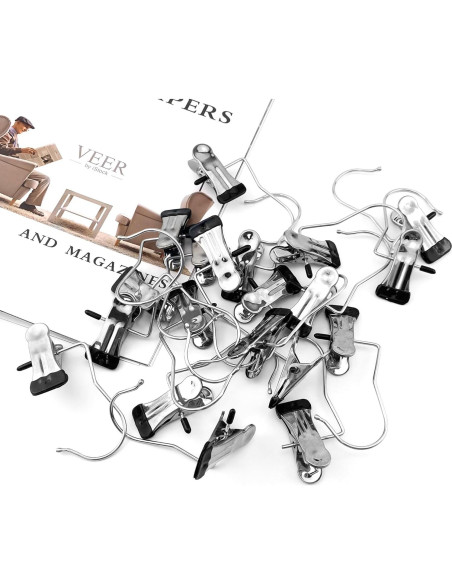 20 Ganchos Colgantes de Acero Inoxidable Quacc 10.4 cm