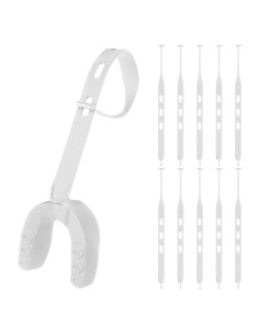 Flutesan 10 Correas de Reemplazo para Protector Bucal Blanco
