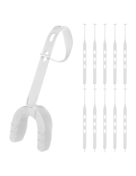Flutesan 10 Correas de Reemplazo para Protector Bucal Blanco