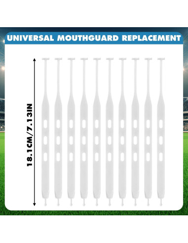 Flutesan 10 Correas de Reemplazo para Protector Bucal Blanco