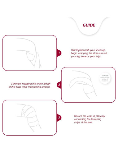 Fajas para Rodillas KARM 198 cm - Soporte Powerlifting Negro