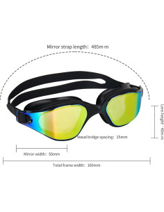 Gafas de Natación Polarizadas JIUDUOYUAN HD Anti-Vaho UV 2
