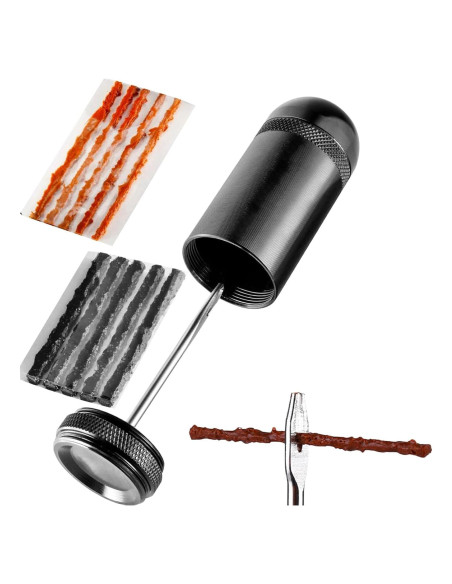 Kit de Reparación Neumáticos Tubeless ATEN WXGJ-16 - 5 Bacon y 5 Tiras Negras