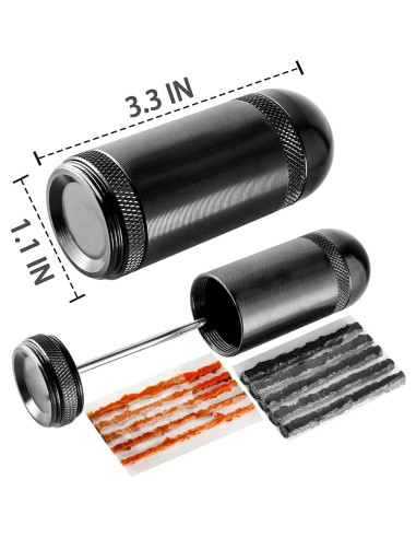 Kit de Reparación Neumáticos Tubeless ATEN WXGJ-16 - 5 Bacon y 5 Tiras Negras