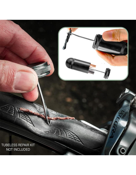 Kit de Reparación Neumáticos Tubeless ATEN WXGJ-16 - 5 Bacon y 5 Tiras Negras