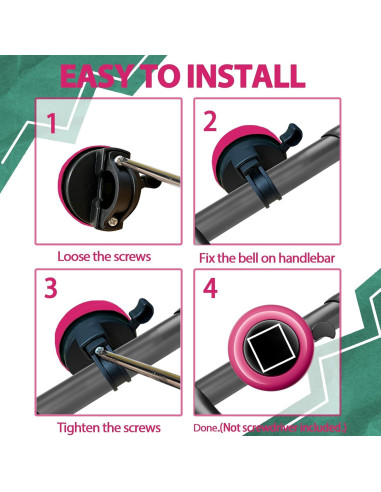 Campana de Bicicleta Rivsli Clásica Aluminio Sonido Fuerte