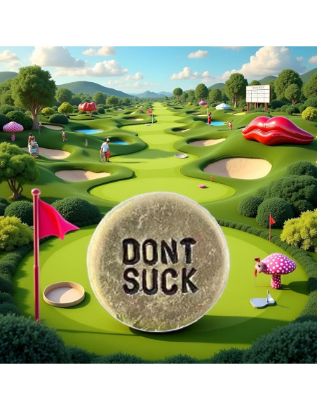 Marcador de Pelota de Golf WLngtv con Clip y Mensaje Humorístico