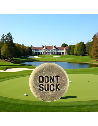 Marcador de Pelota de Golf WLngtv con Clip y Mensaje Humorístico