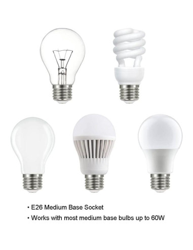 Lámpara de Mesa XiNBEi Lighting USB Niquel Cepillado 55.9cm