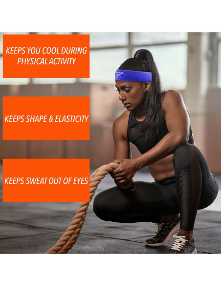 Banda de Sudor Atlética Reebok RBKV1036F - 5.72cm Ancha