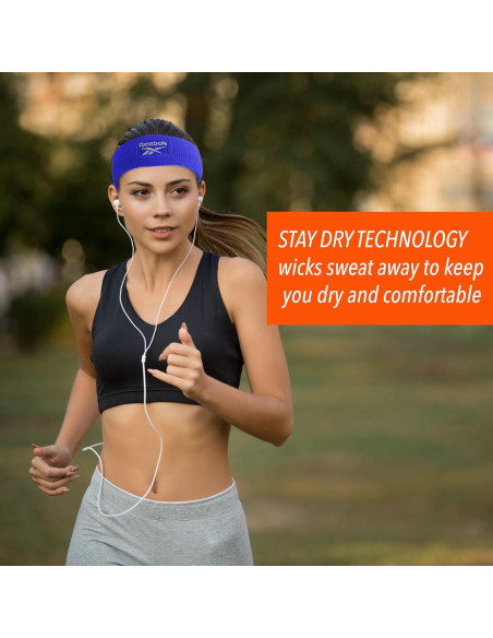 Banda de Sudor Atlética Reebok RBKV1036F - 5.72cm Ancha