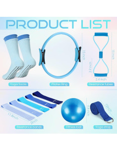 Kit de Pilates en Casa Silipull MIU2774 con Pelota y Banda 2