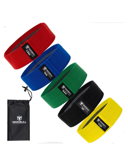 Juego de 5 Bandas de Resistencia Iron Bull Strength - Ejercicio y Terapia