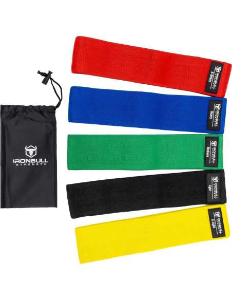 Juego de 5 Bandas de Resistencia Iron Bull Strength - Ejercicio y Terapia