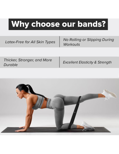 Juego de 5 Bandas de Resistencia Iron Bull Strength - Ejercicio y Terapia