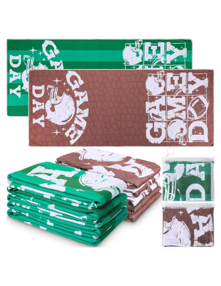 12 Toallas de Enfriamiento de Fútbol Mindsoft 88.9x38.1cm Microfibra